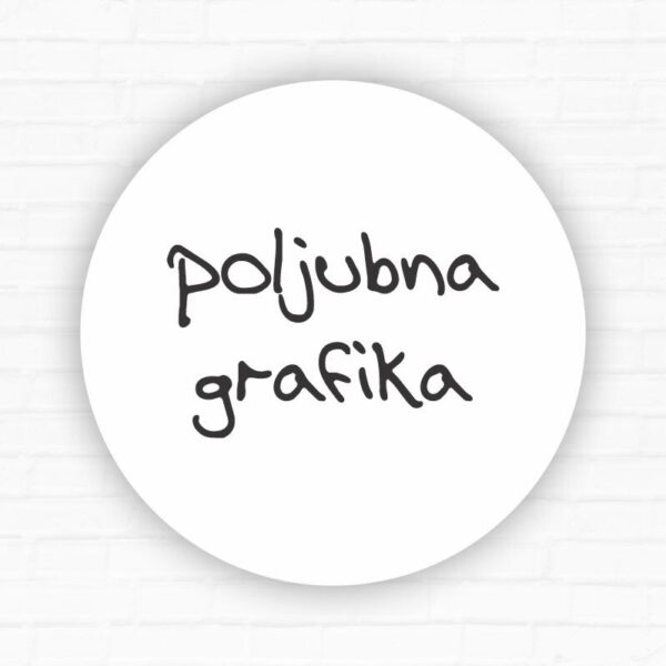 Okrogla tabla s poljubno grafiko