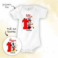 Minnie in Mickey pihata prvo svečko