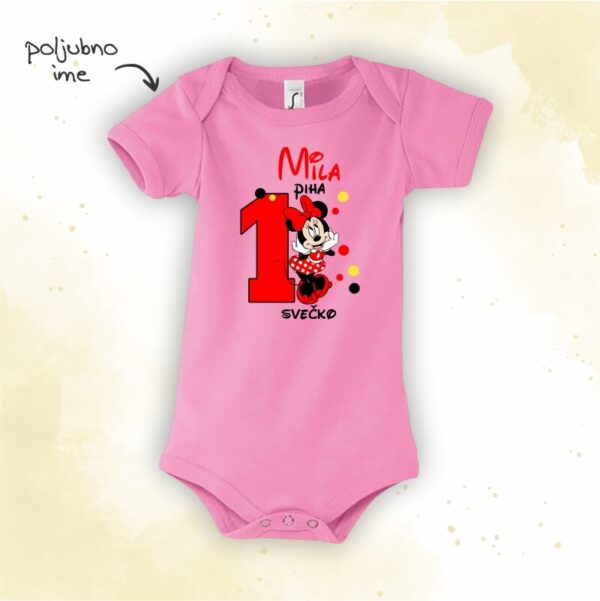 Minnie in Mickey pihata prvo svečko