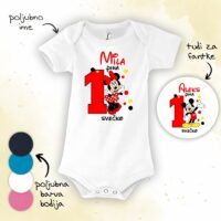 Minnie in Mickey pihata prvo svečko