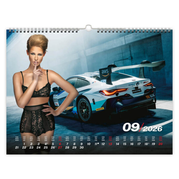 Koledar Girls and cars 2027