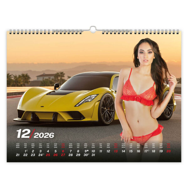 Koledar Girls and cars 2027