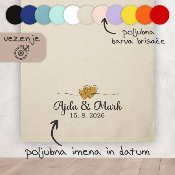 Brisača za mladoporočenca