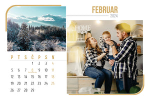 13-listni ležeči koledar s slikami 2