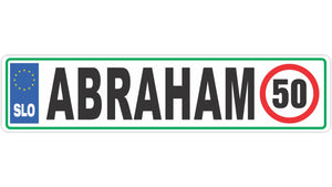 PVC tablica Abraham
