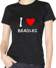 Naložite sliko v pregledovalnik galerije, Majica I Love Beagles
