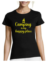Naložite sliko v pregledovalnik galerije, Majica Camping is my happy place
