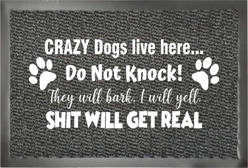 Predpražnik Crazy dogs - enobarvno