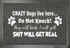 Predpražnik Crazy dogs - enobarvno