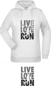 Ženski hoodie Live, Love, Run