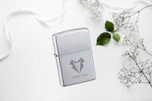 Zippo vžigalnik Satin Chrome - Best man