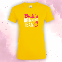 Bride's drinking team