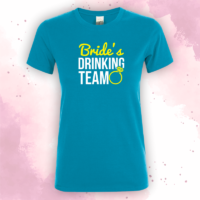 Bride's drinking team