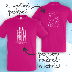 šolske majice s podpisi