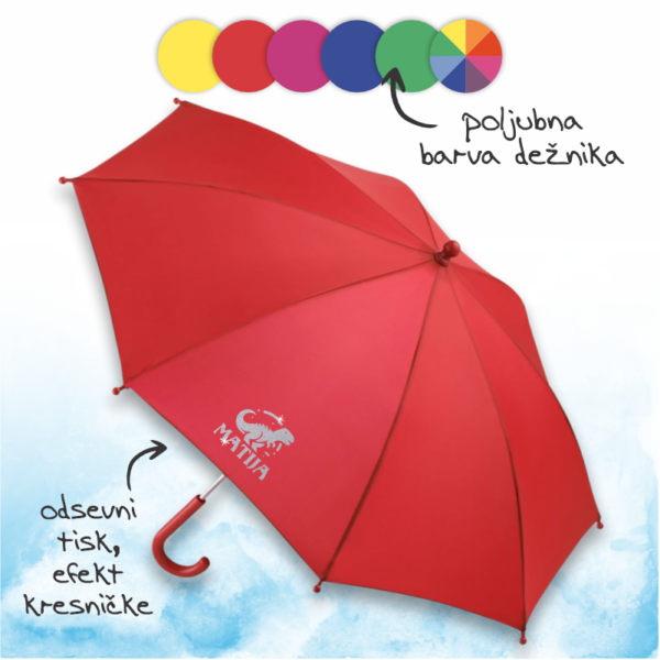 Otroški dežnik čarobni dinozaver