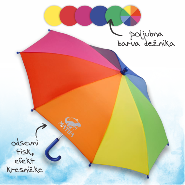 Otroški dežnik čarobni dinozaver