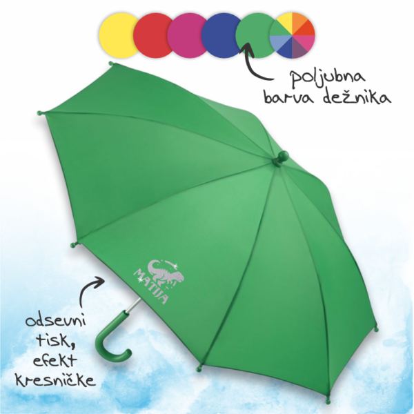 Otroški dežnik čarobni dinozaver