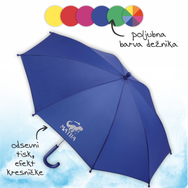 Otroški dežnik čarobni dinozaver