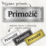 Elegantna napisana ploščica PLOŠČ7