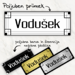 Elegantna napisana ploščica PLOŠČ8