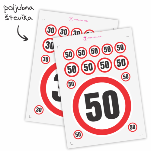 Prometni znak - nalepke