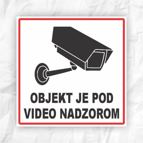 Objekt je pod video nadzorom