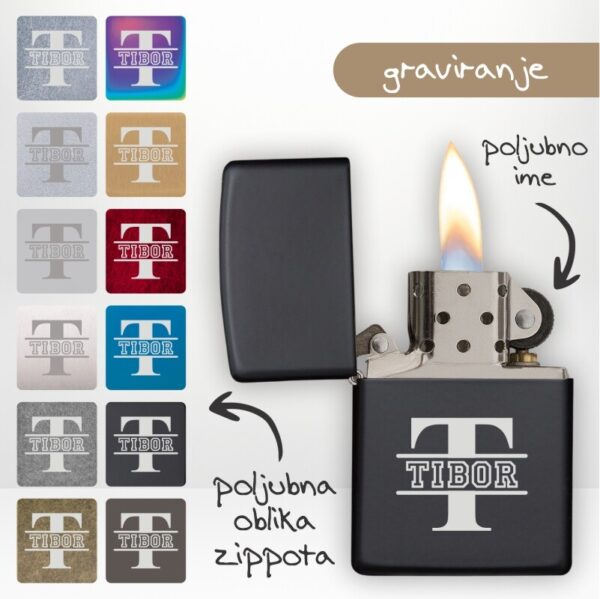 Zippo z začetnico