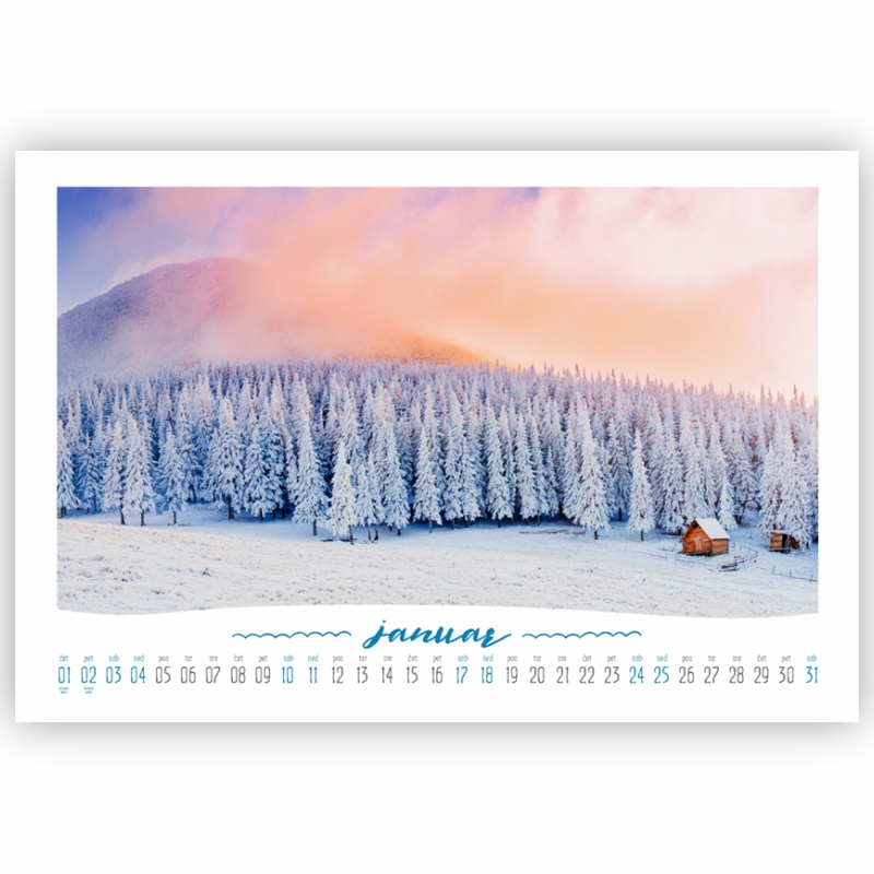 13-listni ležeči Foto koledar 2026