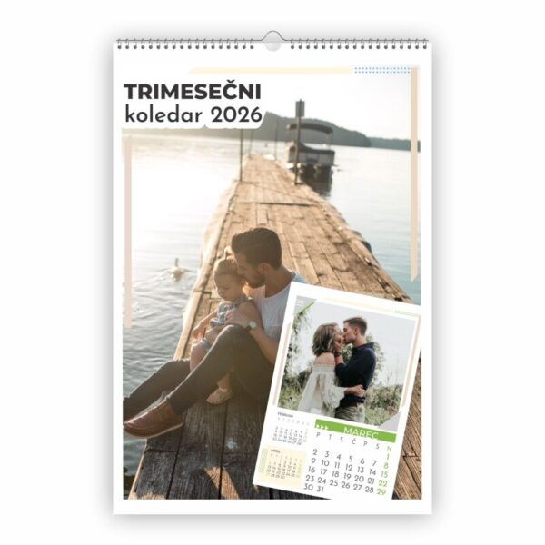 Trimesečni 13-listni Foto koledar 2026
