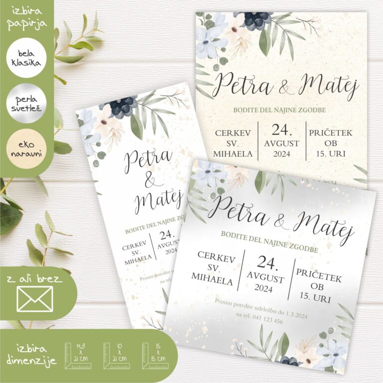 unikatna personalizirana vabila