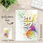 Personaliziran blok IKON Barve z imenom in barvnim motivom