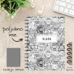 Personaliziran blok IKON Sive štampiljke z imenom