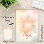 Personaliziran blok IKON Mandala z imenom in motivom mandale